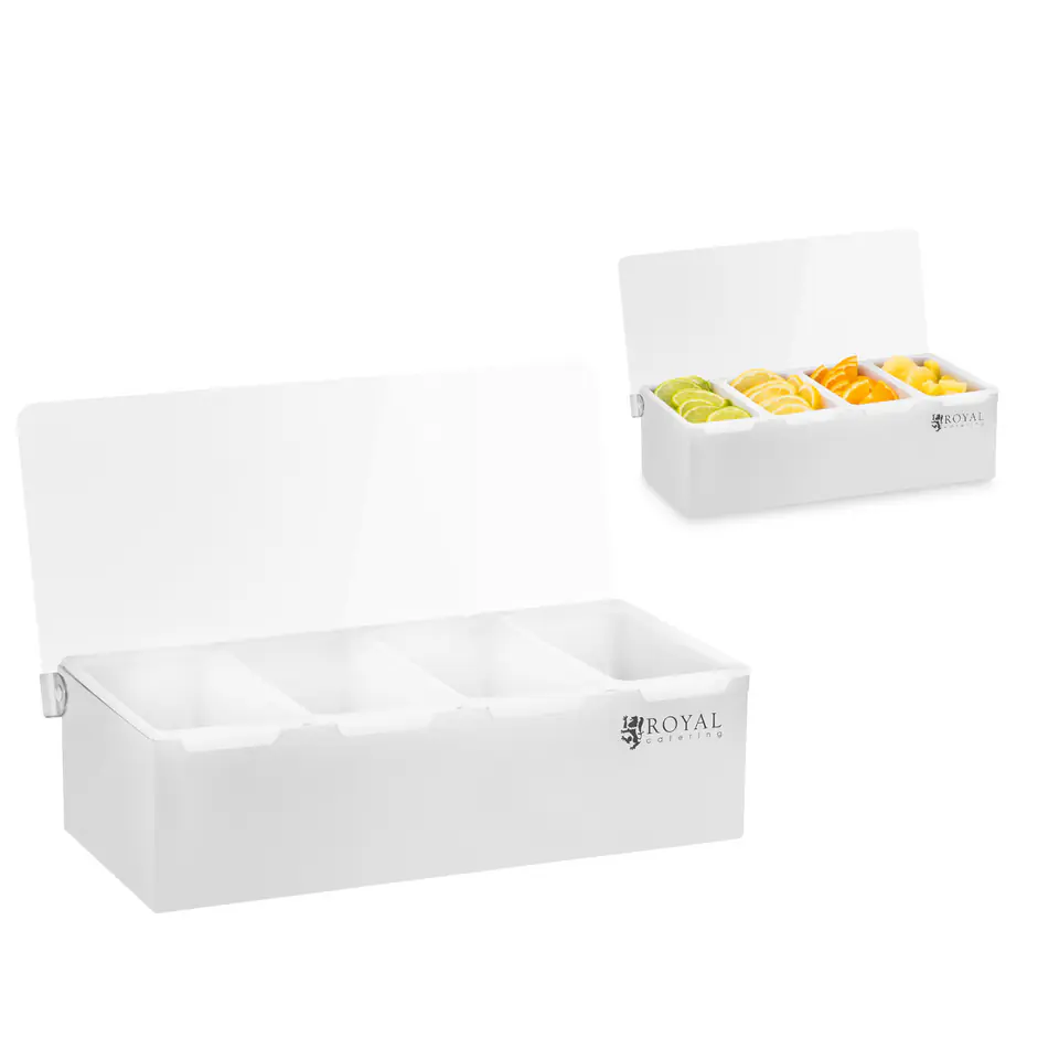 ⁨Bartending containers made of polypropylene for additions to drinks 4 pcs. + Housing⁩ at Wasserman.eu