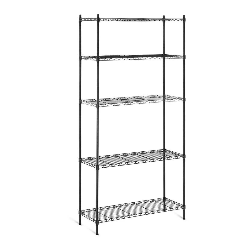 ⁨Openwork wire storage rack black 180x90x35cm to 150kg⁩ at Wasserman.eu