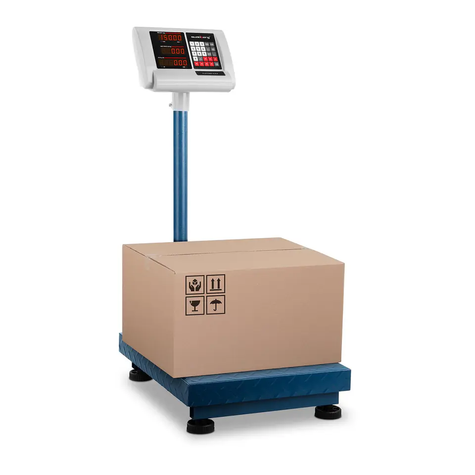 ⁨Folding Counting Platform Scale 40x50cm Power Supply + Battery 150kg / 50g⁩ at Wasserman.eu