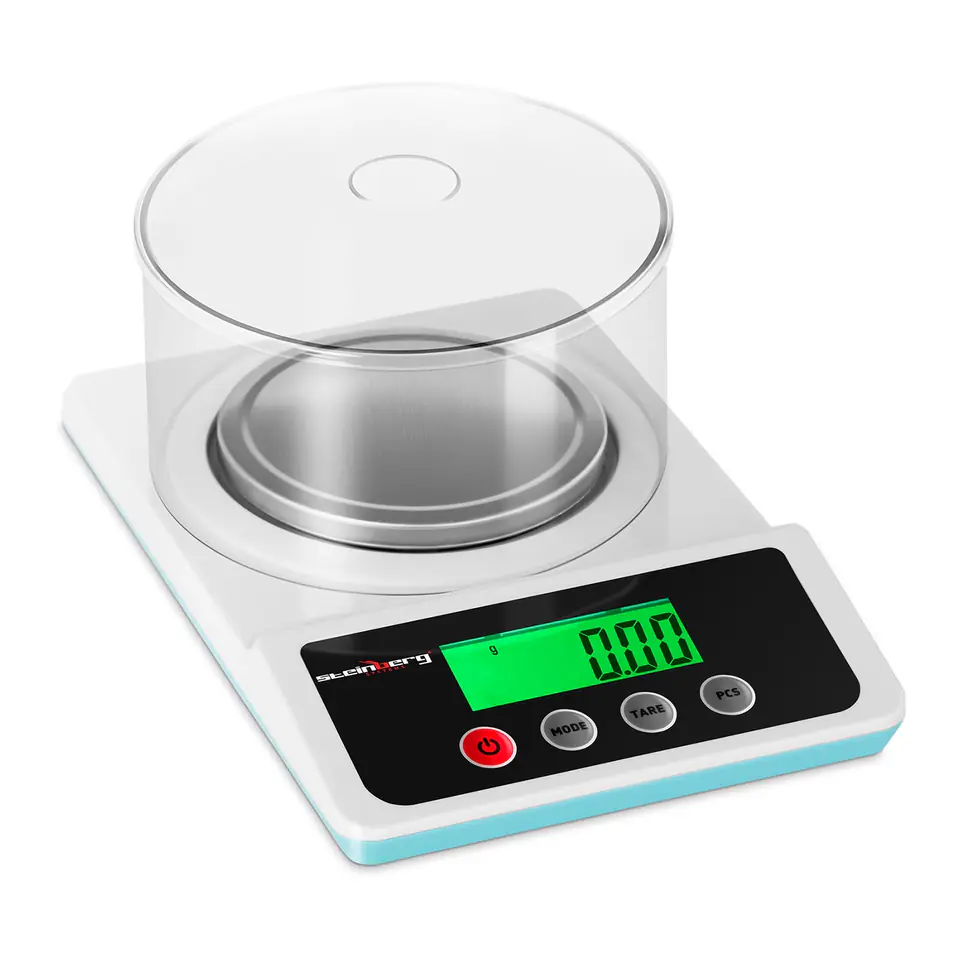 ⁨Precision Laboratory Scale with Blow Shield 500g / 0.01g⁩ at Wasserman.eu