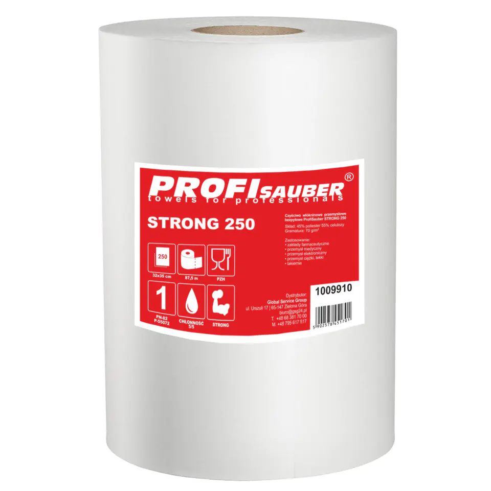 ⁨Durable industrial nonwoven wipe ProfiSauber STRONG 250⁩ at Wasserman.eu