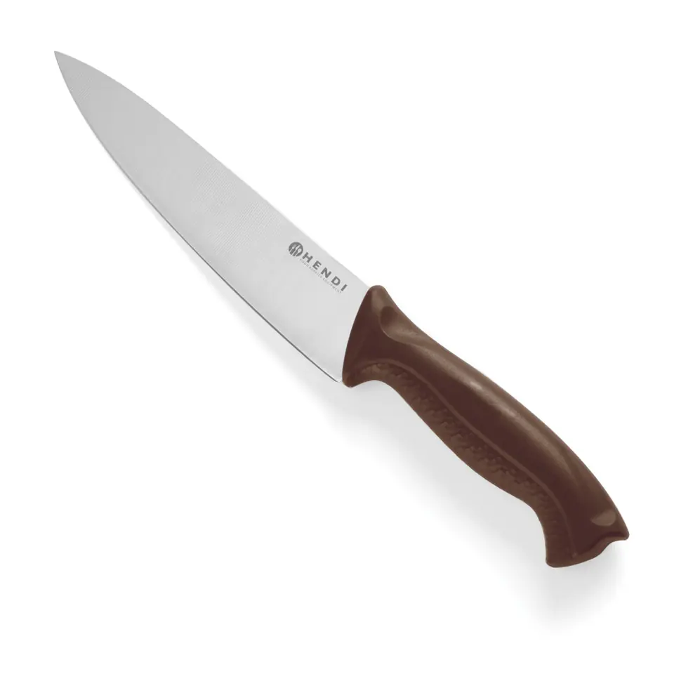 ⁨Kitchen knife for cold cuts and boiled meats HACCP 320mm - brown - HENDI 842669⁩ at Wasserman.eu