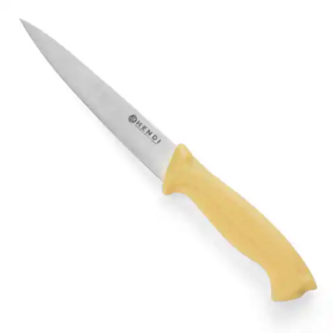 ⁨Nóż do filetowania drobiu HACCP 300mm - żółty - HENDI 842539⁩ w sklepie Wasserman.eu