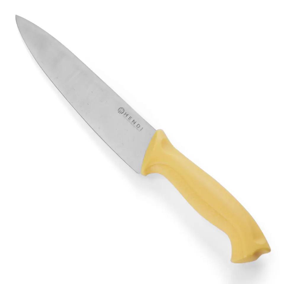 ⁨Poultry cooker knife HACCP 320mm - yellow - HENDI 842638⁩ at Wasserman.eu