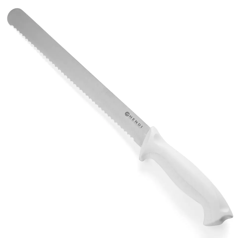 ⁨Bread knife HACCP 385mm - white - HENDI 843055⁩ at Wasserman.eu