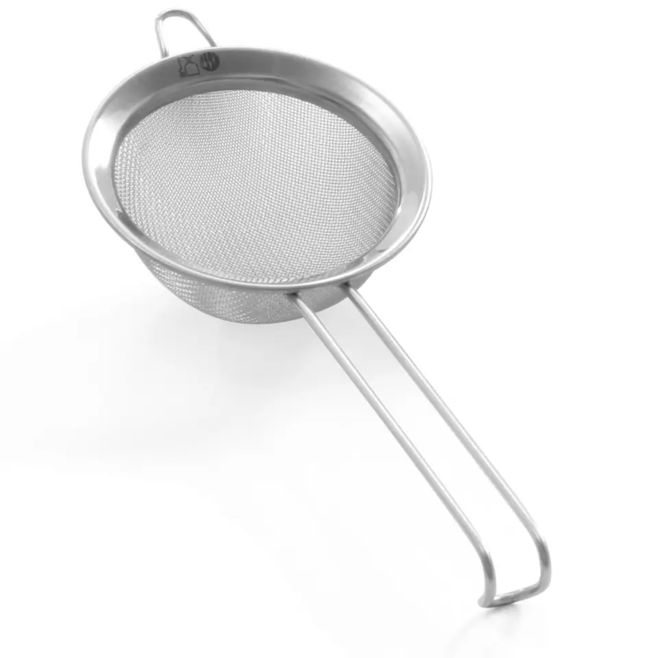 ⁨Sieve kitchen strainer steel stainless steel dense diameter. 100mm - HENDI 638309⁩ at Wasserman.eu