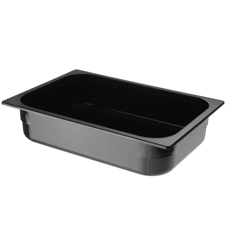 ⁨Polycarbonate ice cream box 360x250x80mm - black 5L - HENDI 807071⁩ at Wasserman.eu