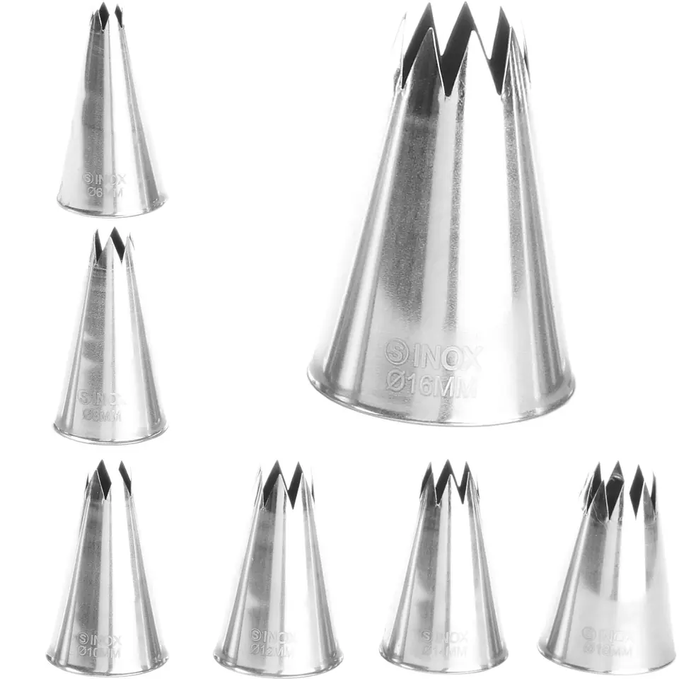 ⁨Tips back star for sleeves of confectionery bags steel corrugated - set of 7 pcs. - HENDI 551714⁩ at Wasserman.eu