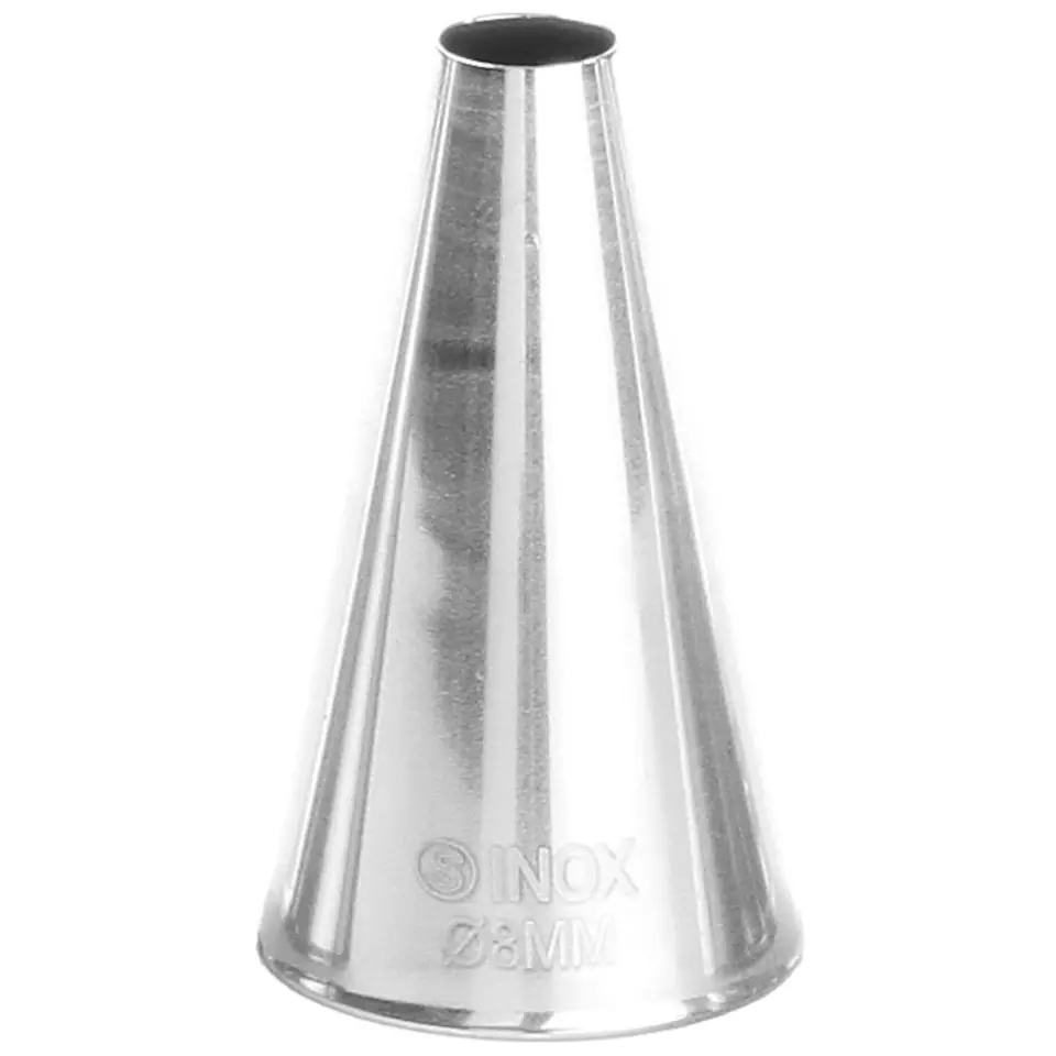 ⁨Końcówka tylka prosta do rękawa worka cukierniczego śr. 8mm - HENDI 551356⁩ w sklepie Wasserman.eu