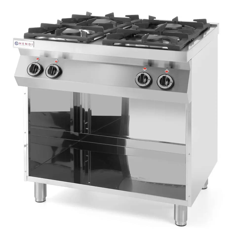 ⁨Gas kitchen 4-burner Kitchen Line on the basis of open width 800mm depth 700mm⁩ at Wasserman.eu