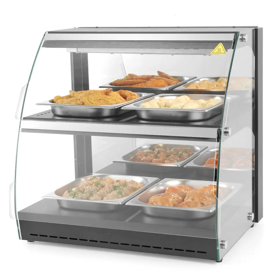 ⁨Heating display case for heating and presentation of dishes quartz width 650mm⁩ at Wasserman.eu