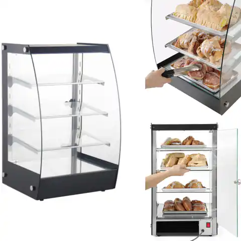 ⁨Neutral self-service display case for presentation and dispensing of LED food width 415mm⁩ at Wasserman.eu