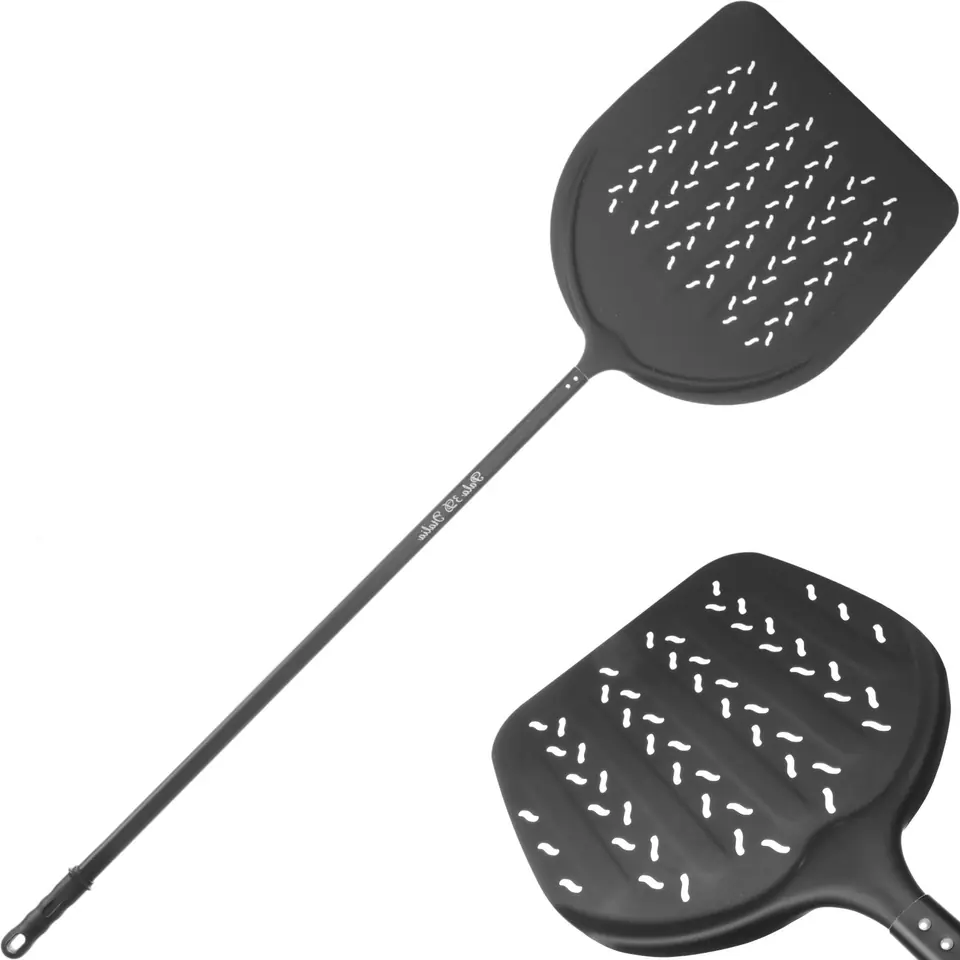 ⁨Aluminium pizza shovel ITALIA 3D perforated 500x1700mm⁩ at Wasserman.eu