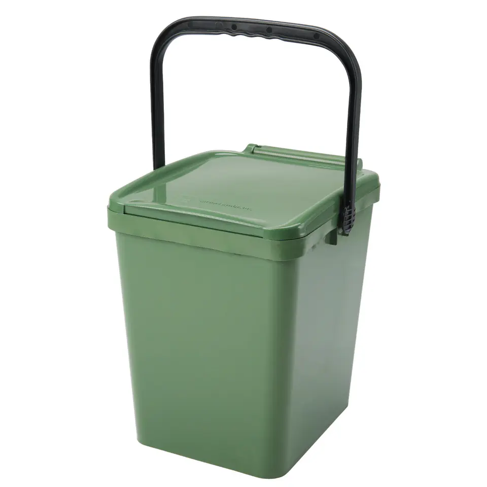 ⁨Bin container for segregation of garbage and waste sorting - green Urba 21L⁩ at Wasserman.eu