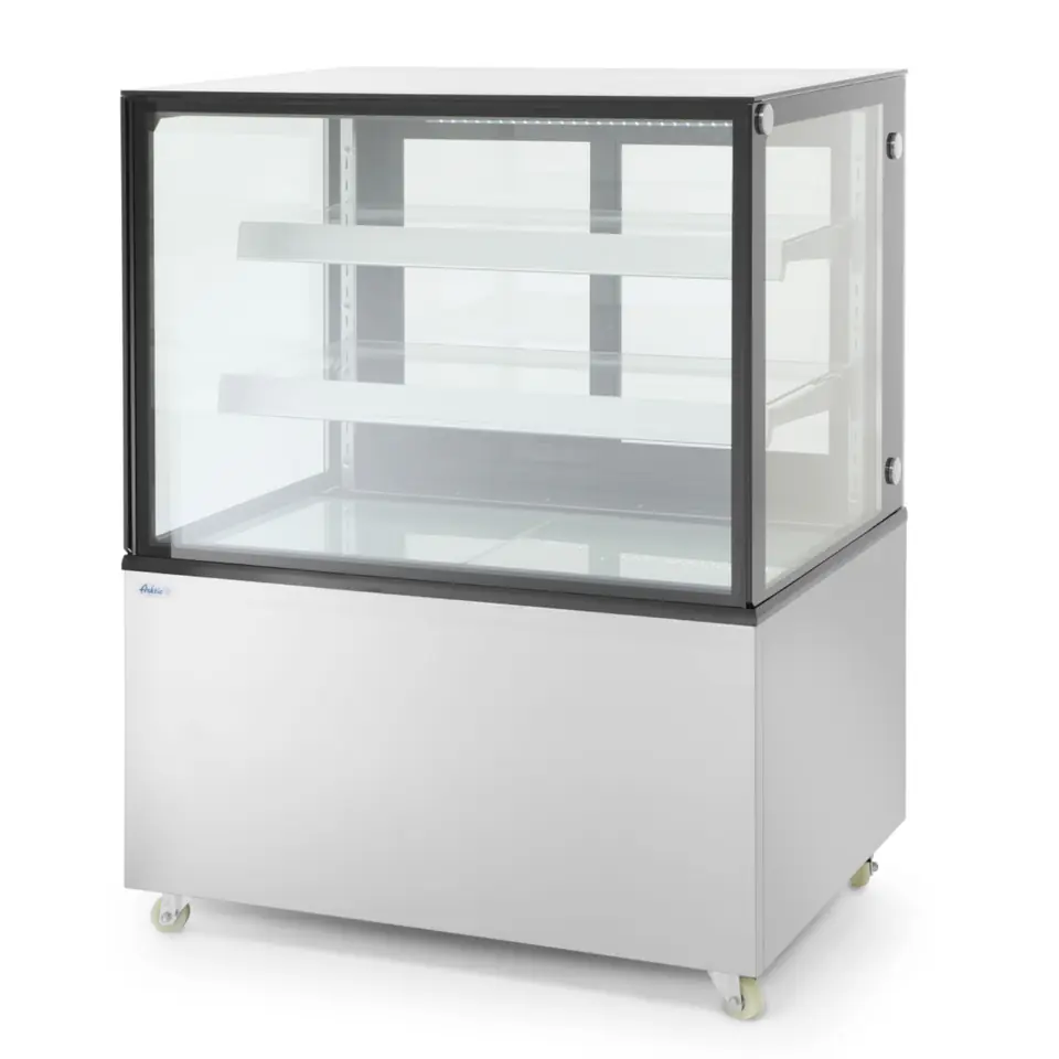 Witryna chłodnicza cukiernicza 2-półkowa jezdna LED 410L w sklepie Wasserman.eu