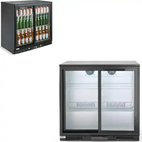 ⁨Bar refrigerator for drinks 2-door width 90cm 228L⁩ at Wasserman.eu
