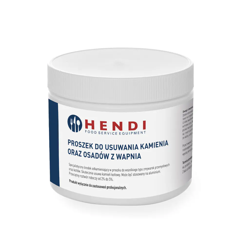 ⁨Odkamieniacz proszek do usuwania kamienia i osadów z wapnia do aluminium 0.5 kg⁩ w sklepie Wasserman.eu