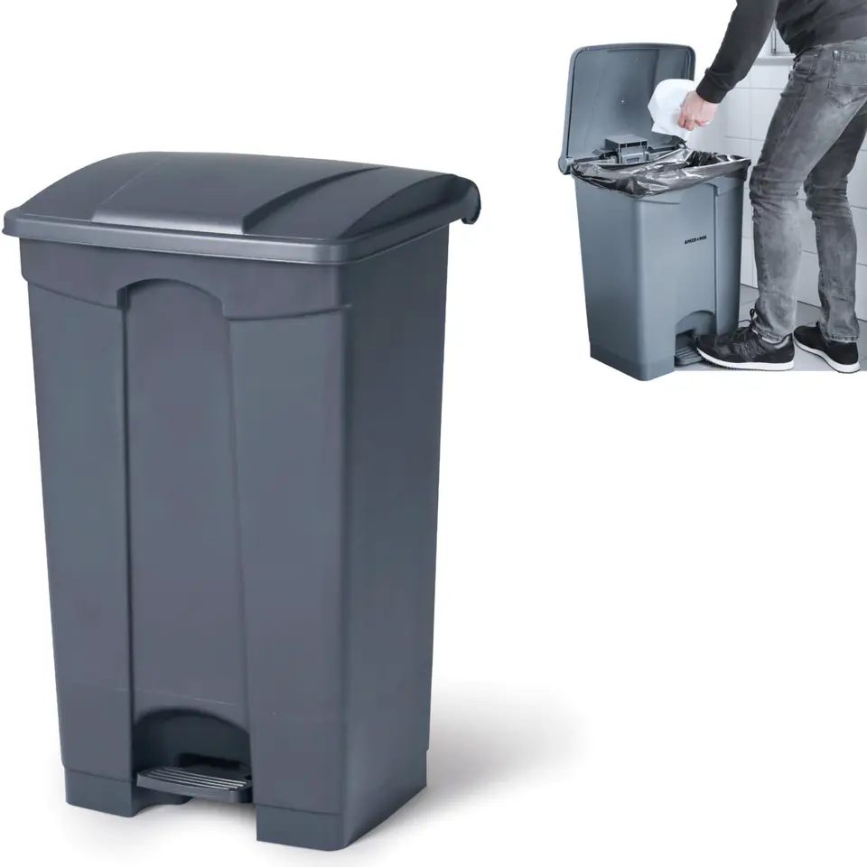 ⁨Waste bin with pedal 87L⁩ at Wasserman.eu