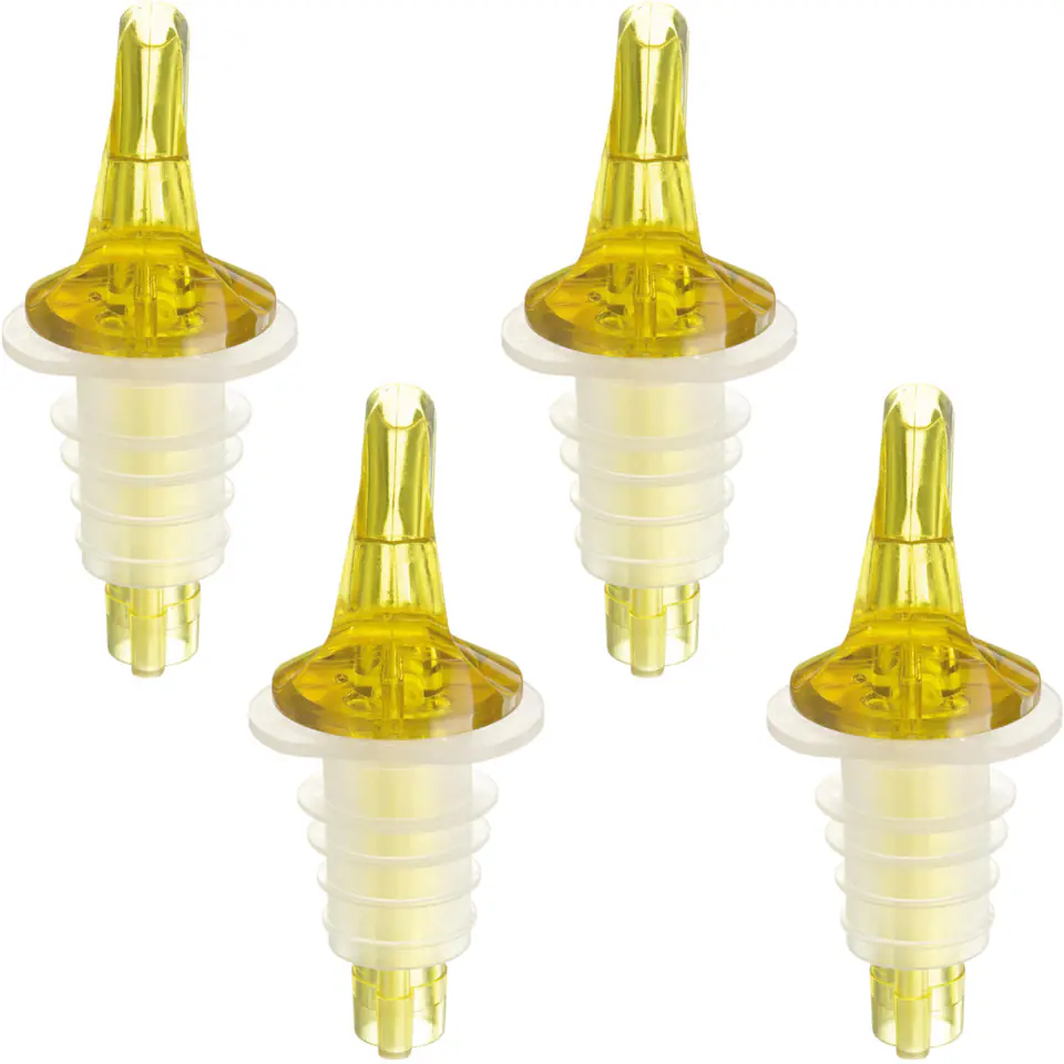 ⁨Filler dispenser tap for bottles - yellow SET of 4pcs.⁩ at Wasserman.eu