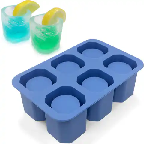 ⁨Ice cube cutter silicone ice cube 6 x ICE GLASSES⁩ at Wasserman.eu