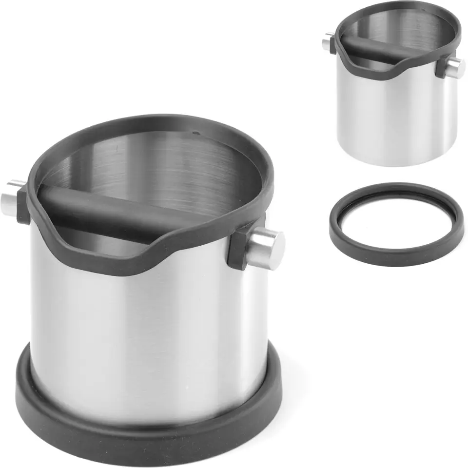 Fender container for coffee grounds round steel at Wasserman.eu