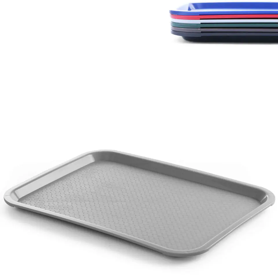 ⁨Polypropylene Fast Food tray 30.5x41.5cm - grey⁩ at Wasserman.eu