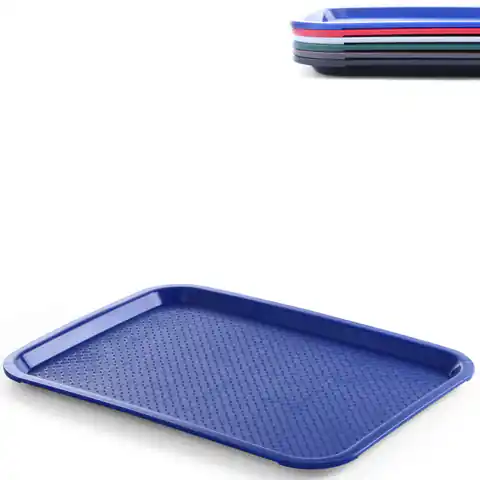 ⁨Polypropylene Fast Food tray 35x45cm - blue⁩ at Wasserman.eu