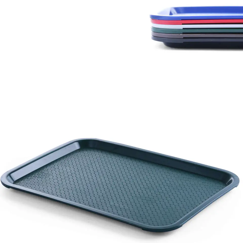 ⁨Polypropylene Fast Food tray 35x45cm - green⁩ at Wasserman.eu