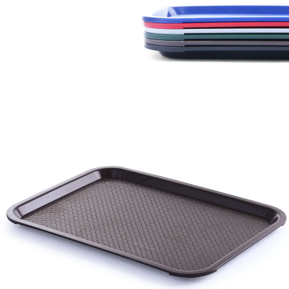 ⁨Polypropylene Fast Food tray 30.5x41.5cm - brown⁩ at Wasserman.eu