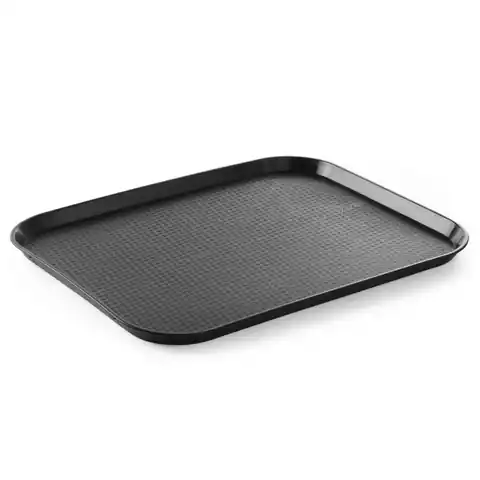 ⁨Polypropylene Fast Food tray 35x45cm - black⁩ at Wasserman.eu