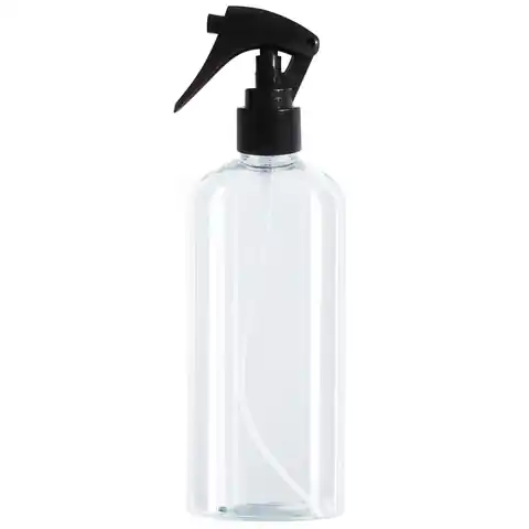 ⁨Butelka PET ze spryskiwaczem czarnym 24/410 transparentna 400ml⁩ w sklepie Wasserman.eu
