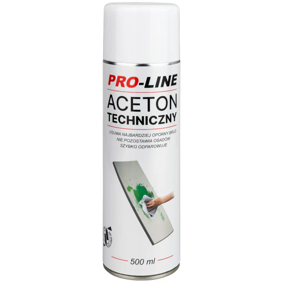 ⁨Technical acetone 100% spray PRO-LINE spray 500ml⁩ at Wasserman.eu