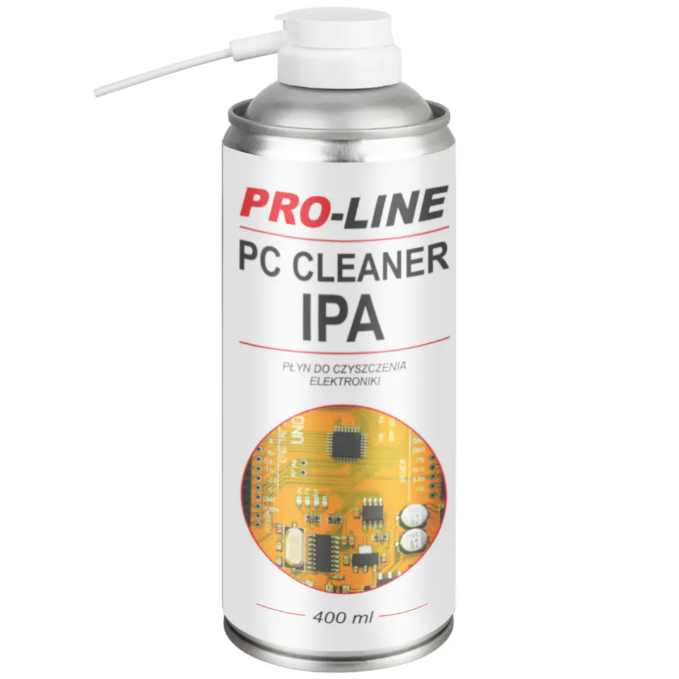 ⁨PC CLEANER IPA electronics cleaning liquid PRO-LINE spray 400ml⁩ at Wasserman.eu