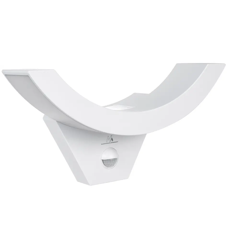 Lampa LED z czujnikiem ruchu Maclean, czujnik PIR, Kolor biały, 10W, IP54, 800lm, MCE290 W w sklepie Wasserman.eu