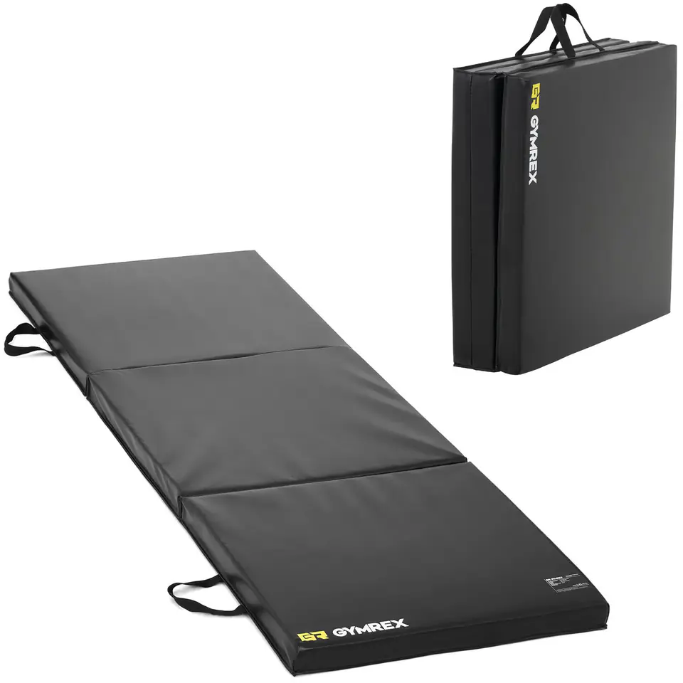 ⁨Folding gymnastic mat for exercise 180 x 60 x 5 cm⁩ at Wasserman.eu