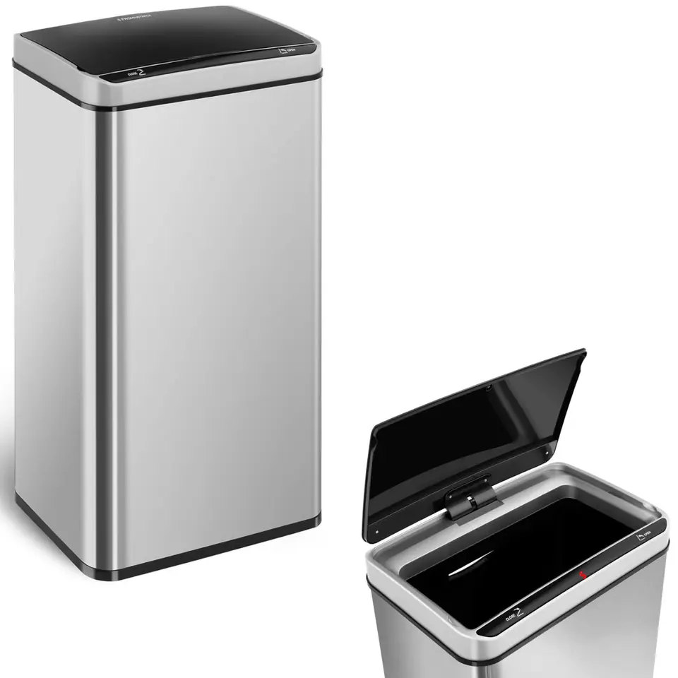 ⁨Automatic non-contact trash can with motion sensor range 20cm 70L⁩ at Wasserman.eu