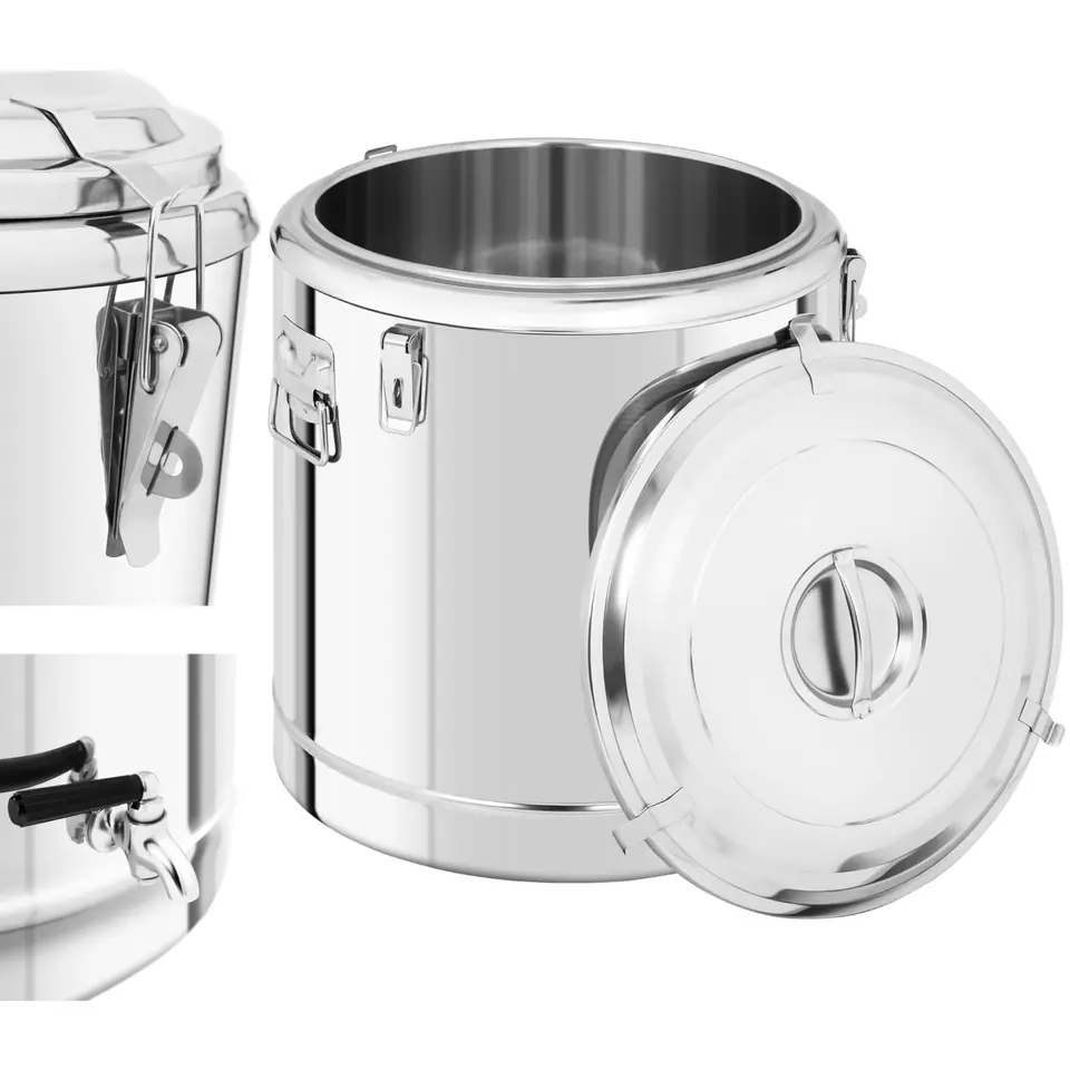 Catering thermos with tap for transporting steel drinks 70L at Wasserman.eu