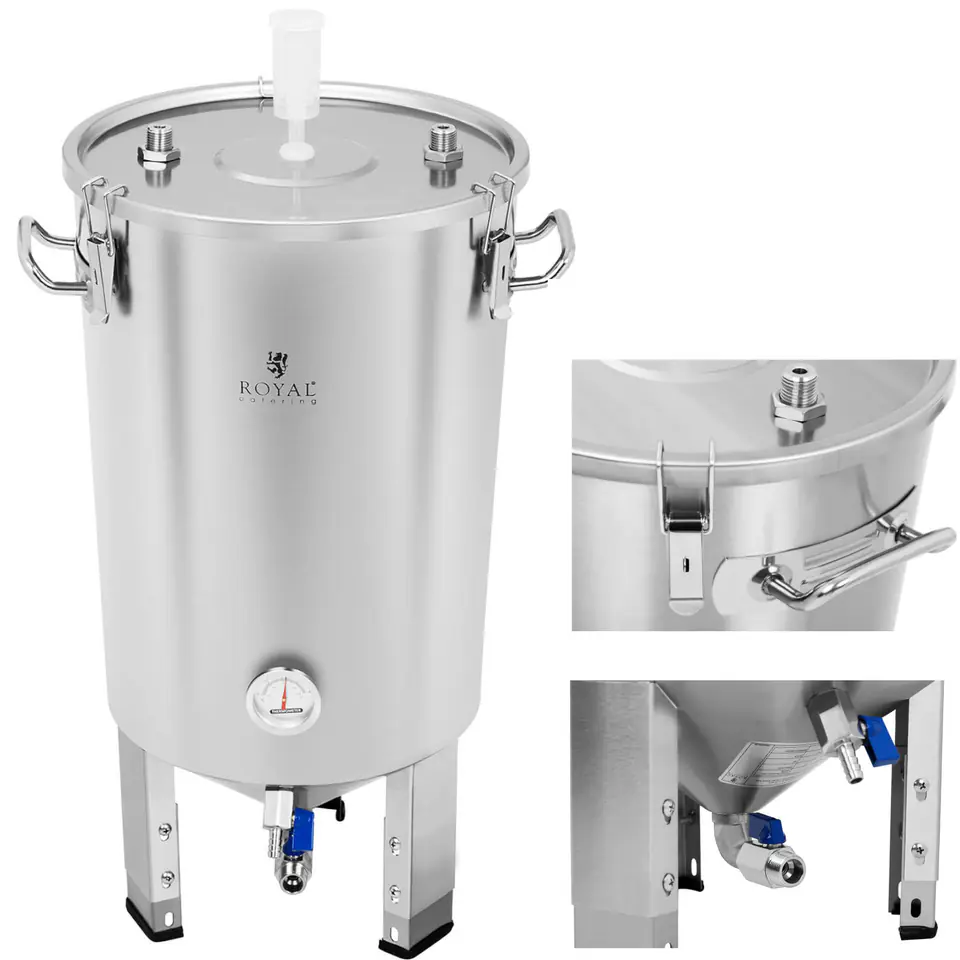 ⁨Container fermentation boiler beer fermenter with cooler 30L⁩ at Wasserman.eu