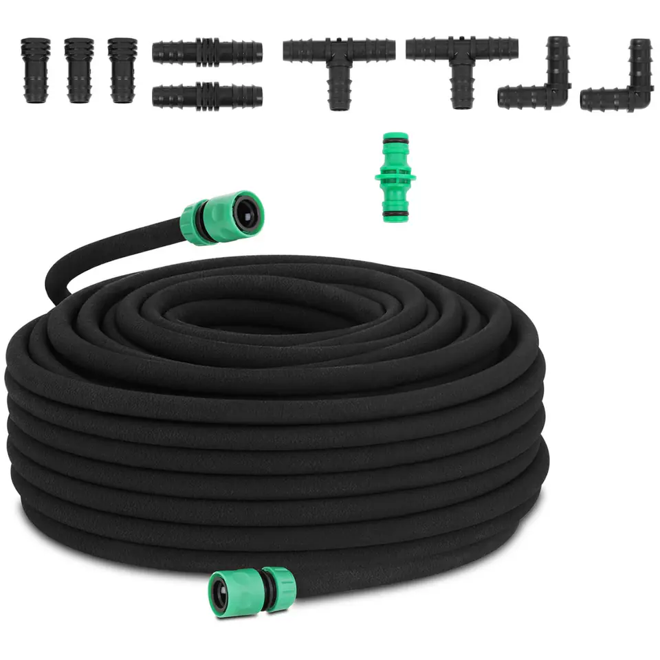 ⁨Hose drip line for irrigation, watering plants SET 50 m⁩ at Wasserman.eu