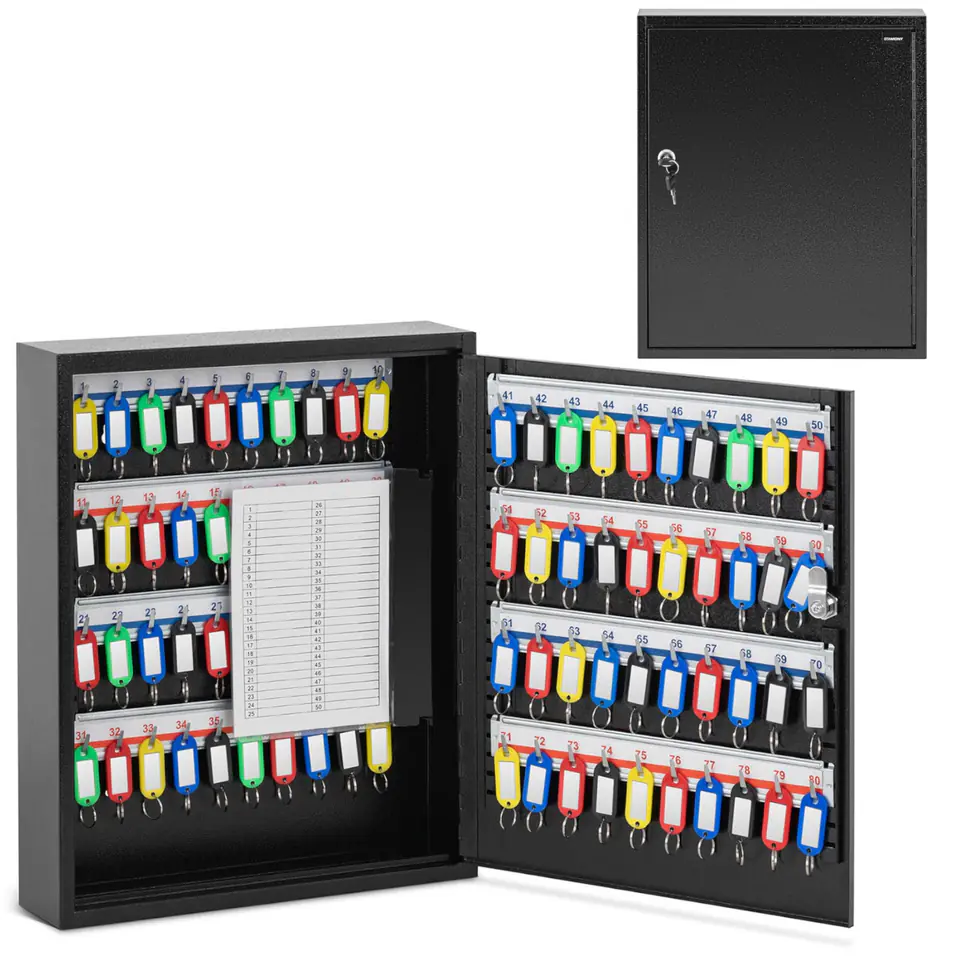 ⁨Locker box organizer for keys metal 80 keys + PENDANTS⁩ at Wasserman.eu