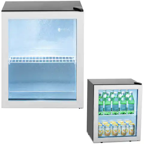 ⁨Beverage refrigerator refrigerated display case steel 54 l black⁩ at Wasserman.eu