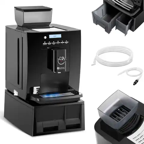 ⁨Automatic coffee maker with LCD coffee milk frother⁩ at Wasserman.eu