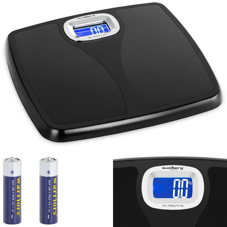 Bathroom scale electronic kg. Lb. st up to 180 kg at Wasserman.eu