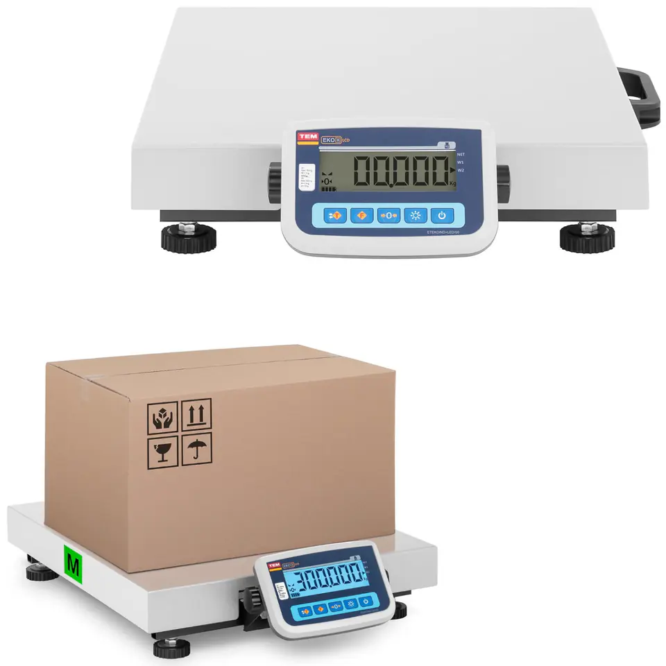 ⁨Parcel Storage Scale 300kg / 100g LCD M LEGALIZATION⁩ at Wasserman.eu