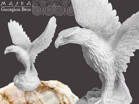 ⁨Orzeł symbol Zeusa -alabaster grecki⁩ w sklepie Wasserman.eu