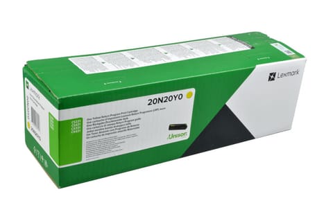 Lexmark - gul - original - tonerpatron at Wasserman.eu