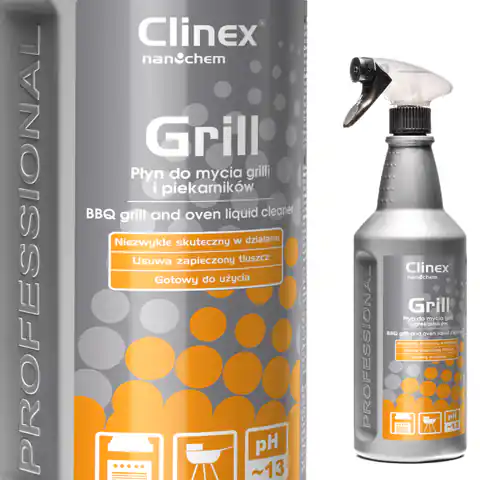 ⁨Effective cleaner for rotisserie oven grill CLINEX Grill 1L⁩ at Wasserman.eu