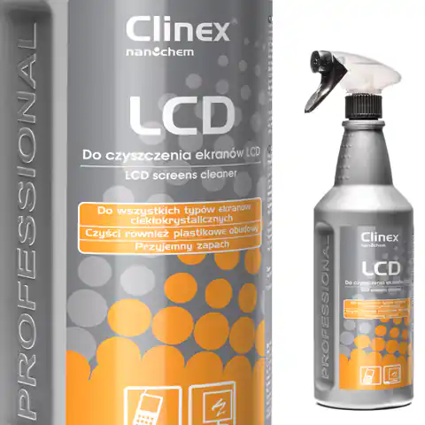 ⁨Washing liquid for cleaning screens and LCD monitors of CLINEX LCD phones 1L⁩ at Wasserman.eu