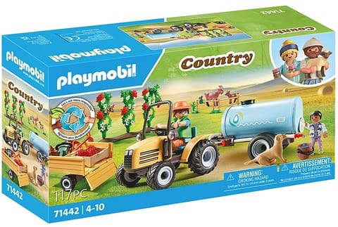 ⁨Zestaw z figurkami Country 71442 Traktor z przyczepa i zbiornikiem na wodę⁩ w sklepie Wasserman.eu