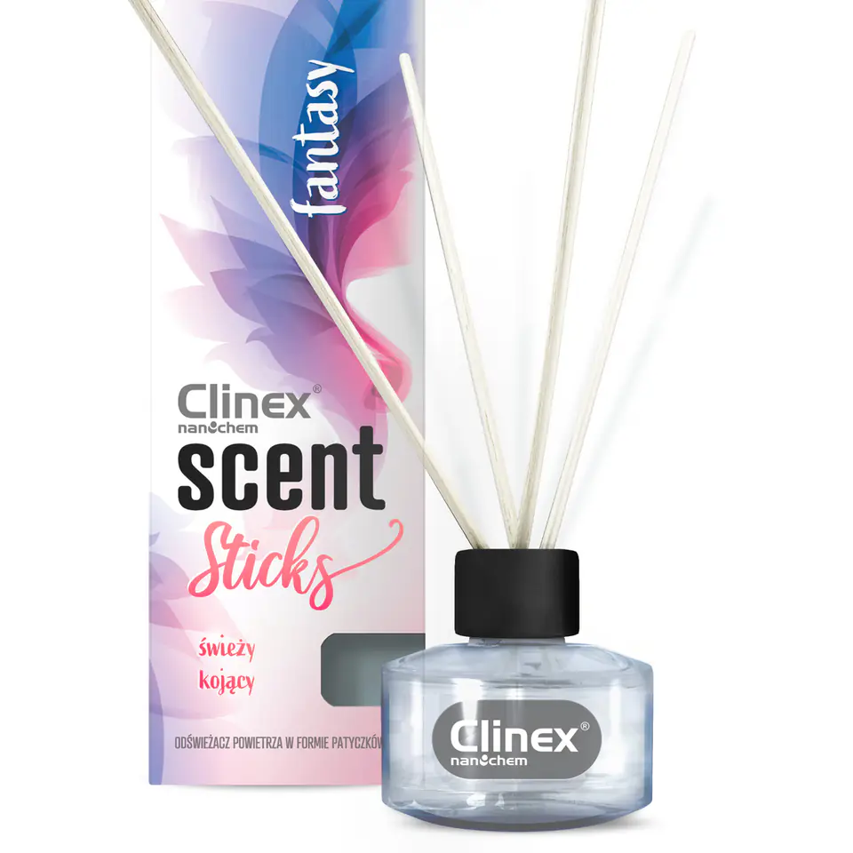 ⁨Patyczki kadzidełka zapachowe do odświeżania pomieszczeń CLINEX Scent Sticks FANTASY 45ml⁩ w sklepie Wasserman.eu